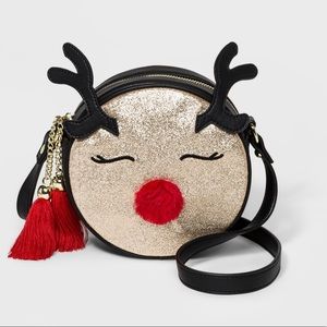 Madlove Reindeer Glitter Crossbody Bag
